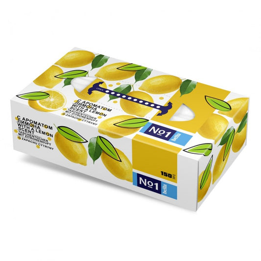 Bella No1 Chusteczki higieniczne o zapachu cytrynowym w kartoniku 2-warstwowe