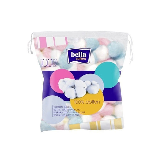 Kolorowe waciki kosmetyczne Bella Cotton 100 szt.