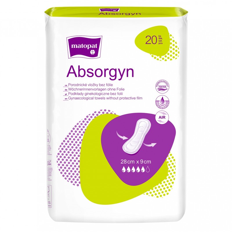 Podkłady ginekologiczne Matopat Absorgyn 20 szt.