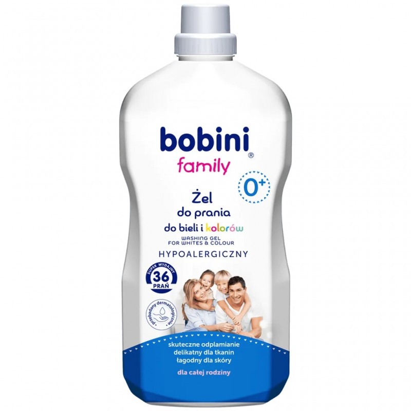 Żel do prania bieli i koloru Bobini Family 1,8 l