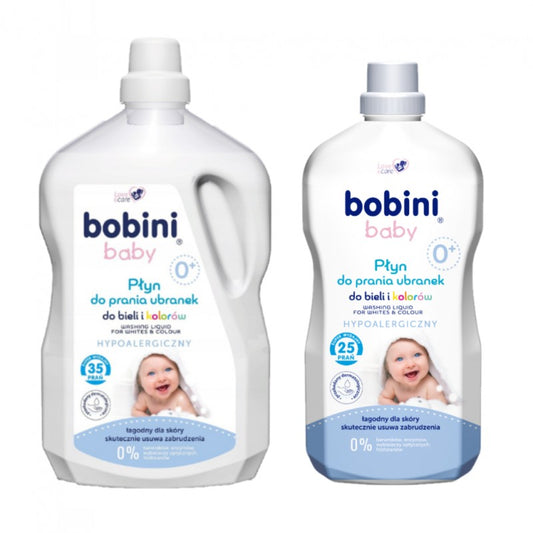 Płyn do prania ubranek niemowlęcych i dziecięcych Bobini Baby