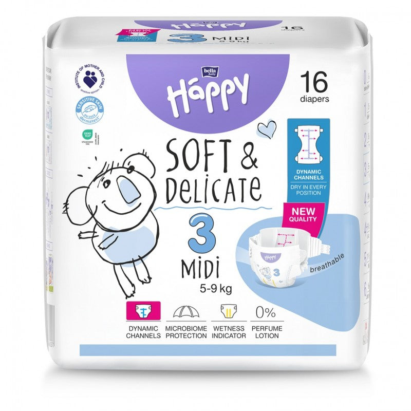 Pieluszki Bella Baby Happy 3 Midi 5-9 kg