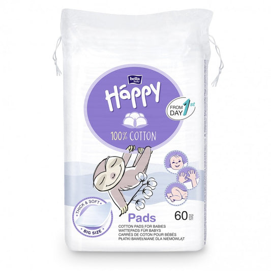 Płatki kosmetyczne dla dzieci Bella Baby Happy 60 szt.