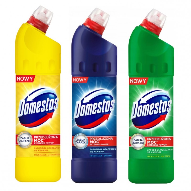 Domestos Płyn do czyszczenia toalet Przedłużona Moc 1 l