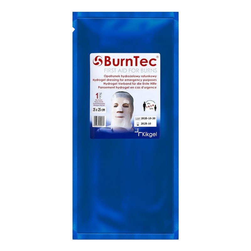 Opatrunek hydrożelowy na oparzenia BurnTec na twarz 1 szt.