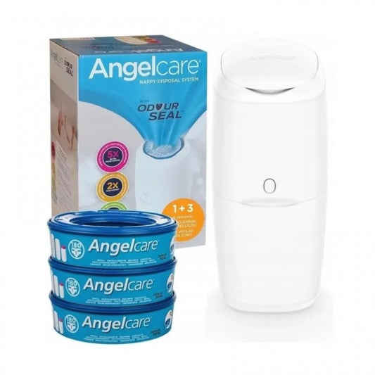 Kosz na pieluchy Angelcare Classic z 3 wkładami