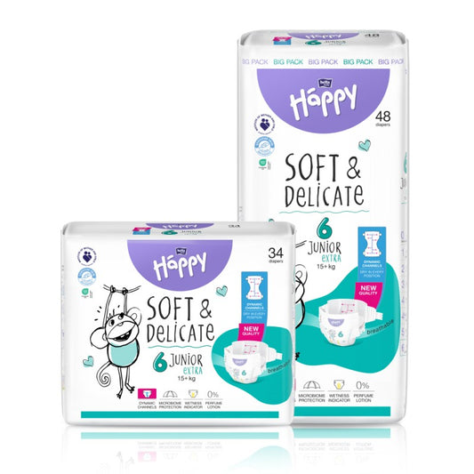 Pieluszki Bella Baby Happy 6 Junior Extra 15+kg