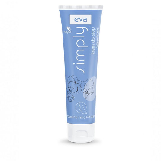 Krem do stóp z bawełną i masłem shea Eva Simply 100 ml