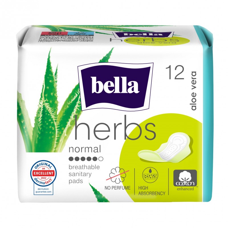 Podpaski higieniczne Bella Herbs z aloesem