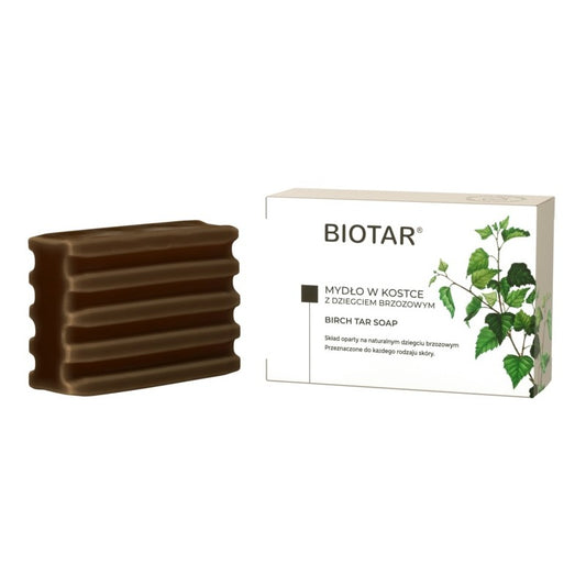 Mydło w kostce BIOTAR z dziegciem brzozowym 100 g