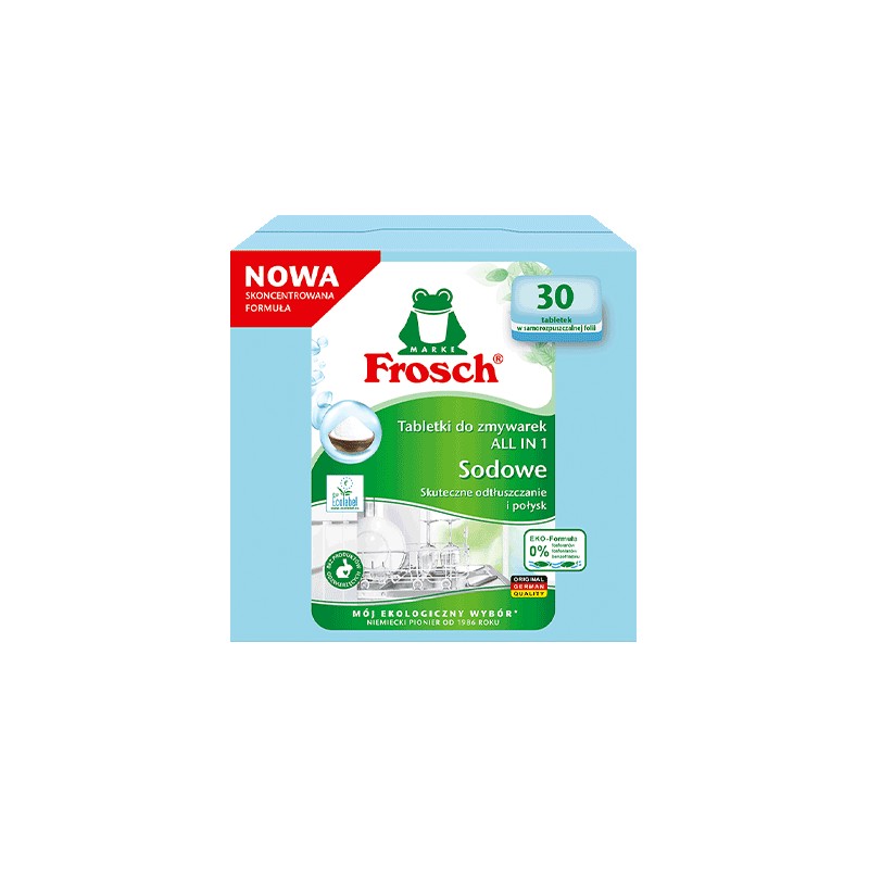 Sodowe tabletki do zmywarki Frosch All In 1 30 szt.