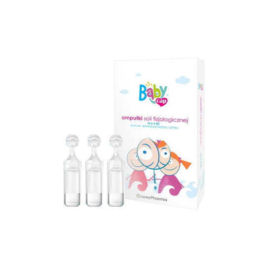 Ampułki soli fizjologicznej BabyCap 10 x 5 ml