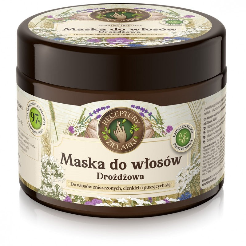 Drożdżowa maska do włosów Receptury Zielarki 300 ml