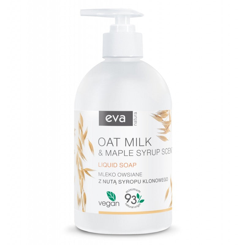 Kremowe mydło w płynie Eva Natura Mleko owsiane z nutą syropu klonowego 500 ml