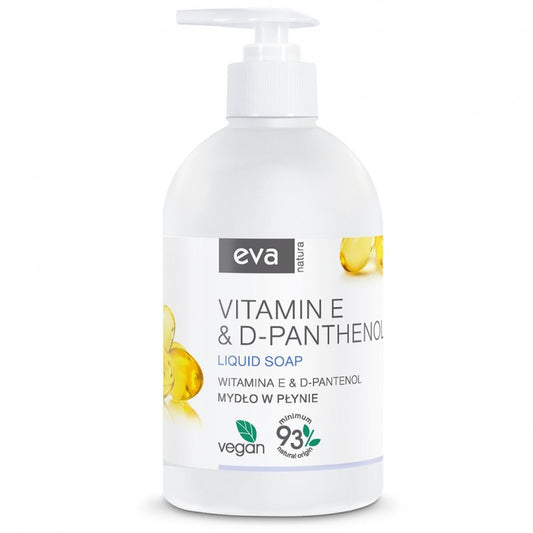 Kremowe mydło w płynie Eva Natura Witamina E i D-panthenol 500 ml