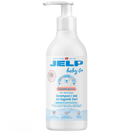 Szampon i żel do kąpieli 2w1 JELP Baby 0+ 400 ml