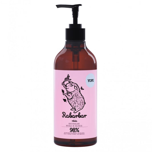 Mydło do rąk Yope Rabarbar i Róża 500 ml