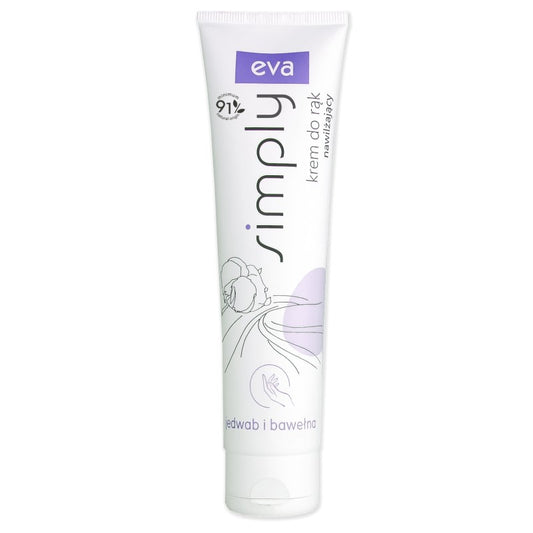 Nawilżający krem do rąk Jedwab i bawełna Eva Simply 100 ml
