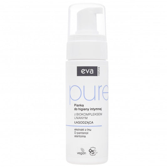 Pianka do higieny intymnej z biokompleksem lnianym Eva Natura Pure 150 ml