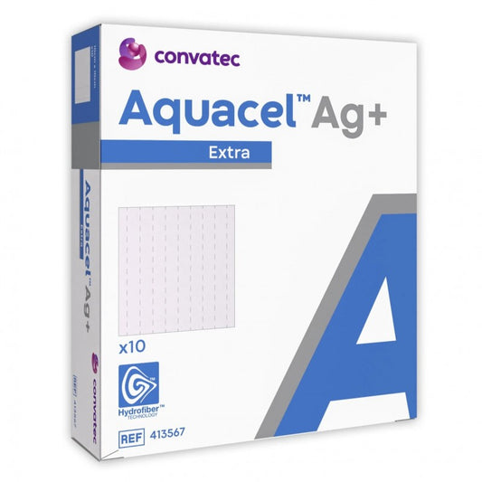 Opatrunek antybakteryjny ze srebrem Aquacel Ag+ Extra niszczący biofilm