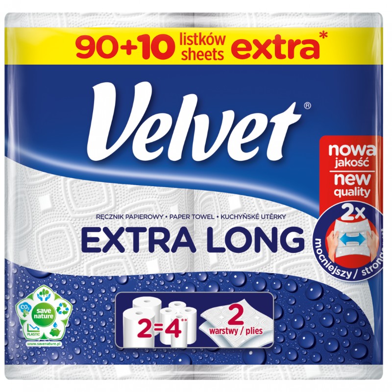 Ręcznik papierowy Velvet Extra Long 2 szt.