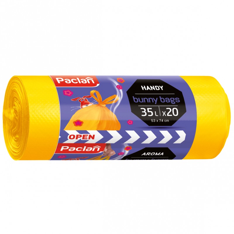 Worki na śmieci Paclan Bunny Bags kwiatowe