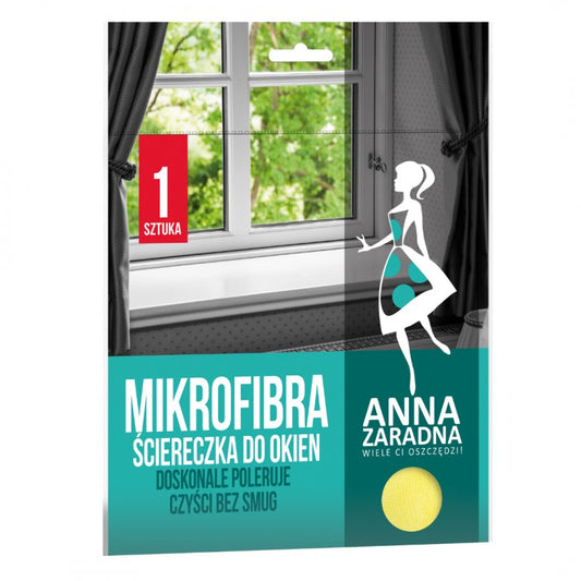 Ścierka do mycia okien z mikrofibry Anna Zaradna 1 szt.