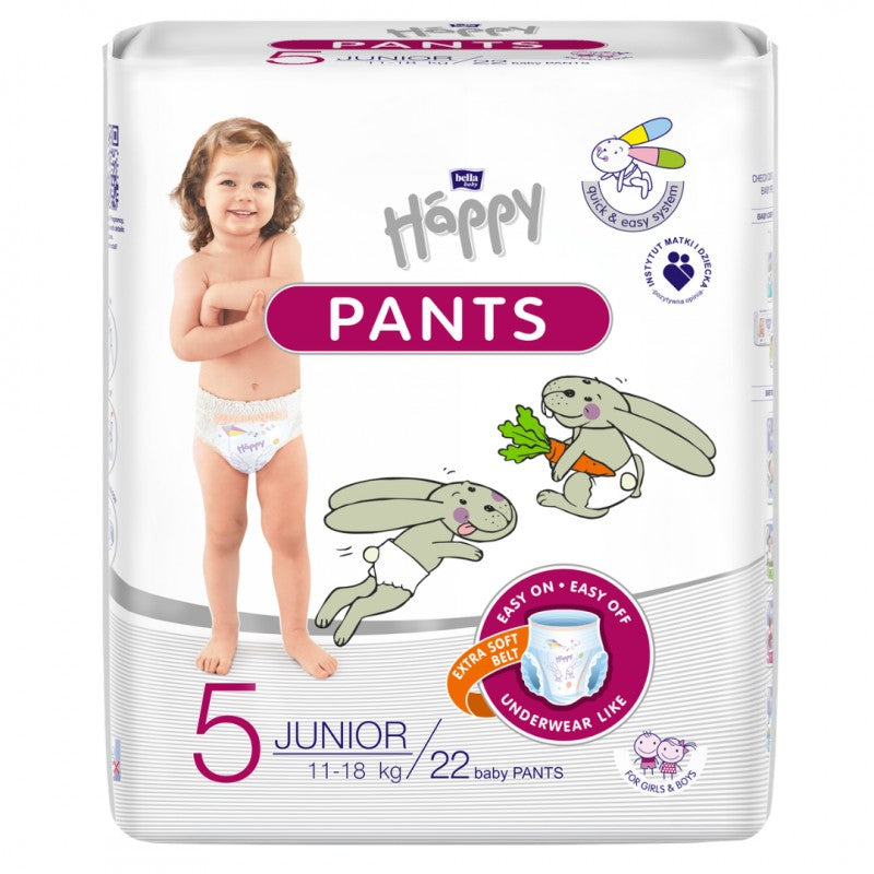 Pieluchomajtki dla dzieci Happy Pants Junior 11-18 kg