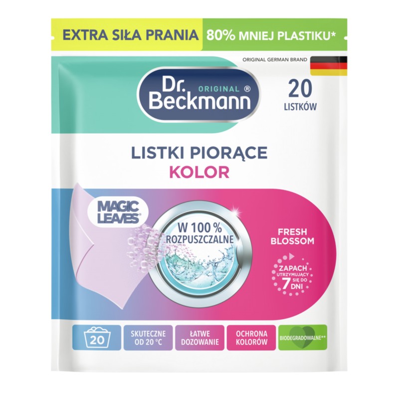 Listki piorące do koloru Dr. Beckmann 20 szt.