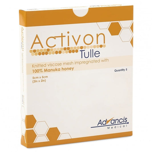 Opatrunek Activon Tulle, nasączony miodem Manuka
