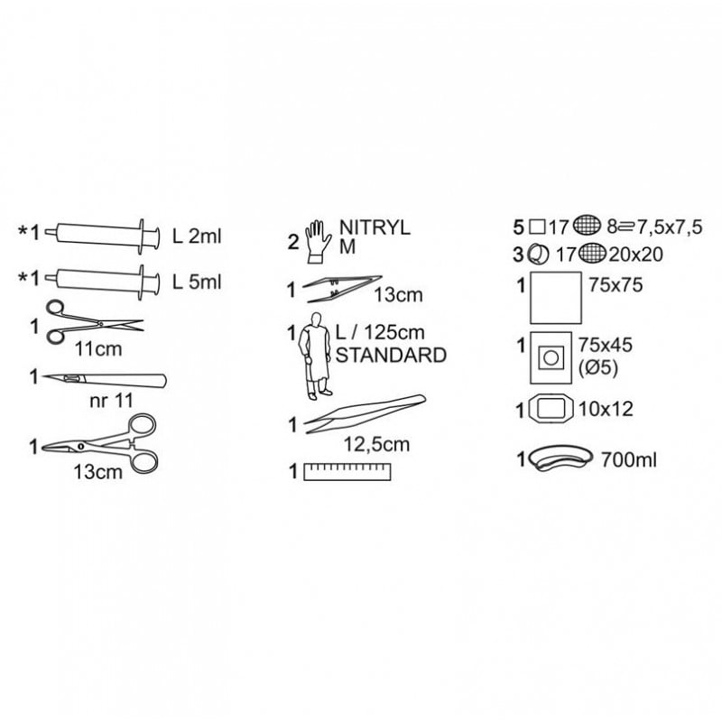 Matoset Uniwersalny zestaw zabiegowy Podwójnie pakowany