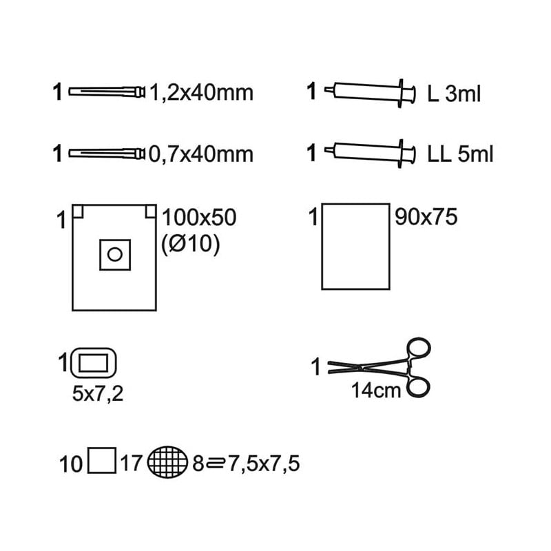 Matoset Zestaw do wkłucia lędźwiowego Torebka papierowo-foliowa