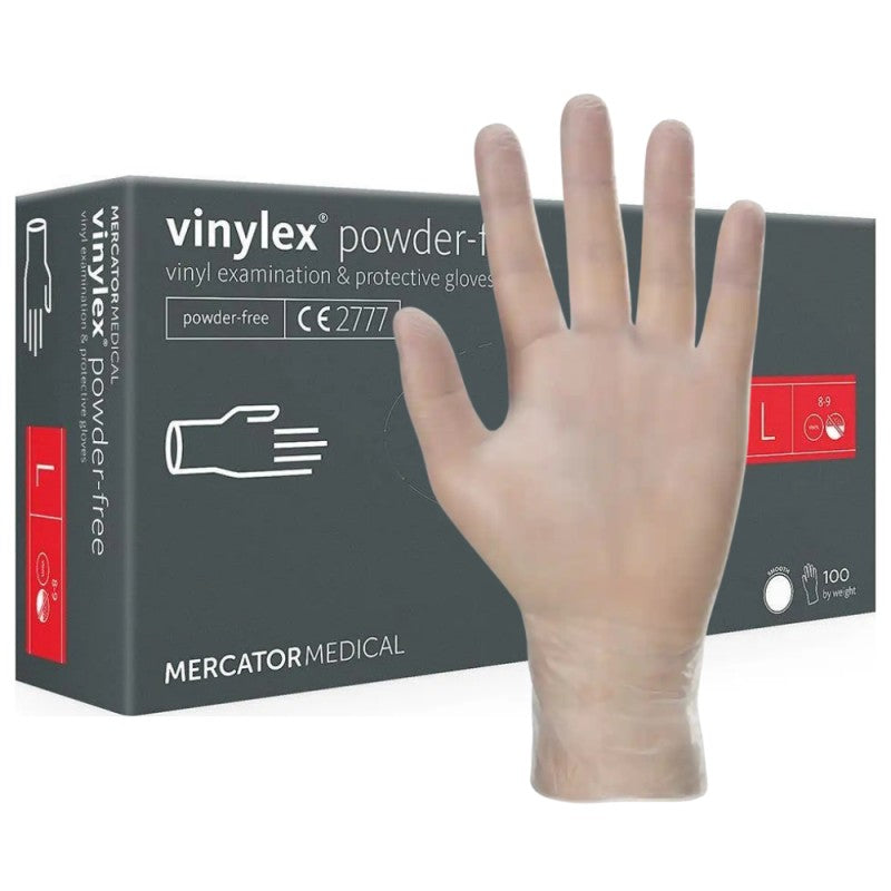 Rękawiczki winylowe Mercator Vinylex PF niepudrowane 100 szt.