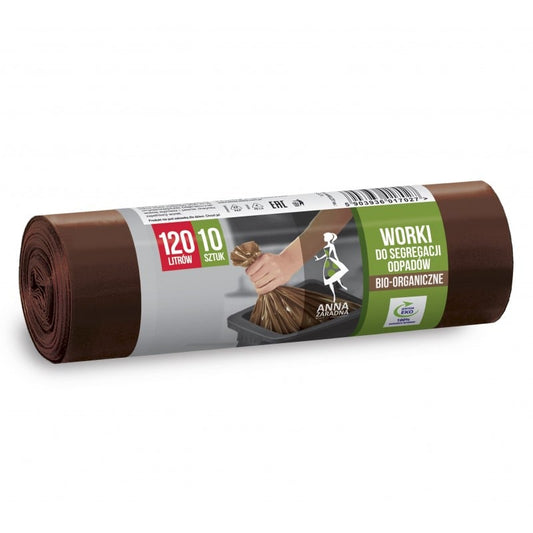 Worki do segregacji odpadów BIO Anna Zaradna 120l 10 szt.