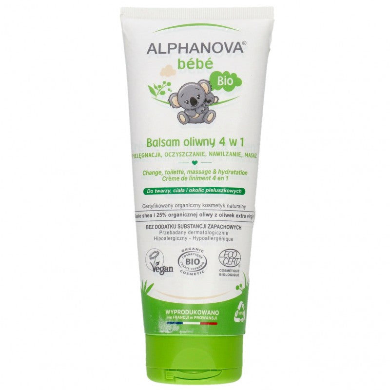 Balsam oliwny 4w1 Alphanova Bebe 200 ml