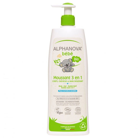 Płyn do kąpieli 3w1 Alphanova Bebe 500 ml