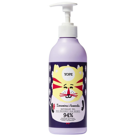 YOPE Żel pod prysznic dla dzieci Żurawina i Lawenda 400 ml