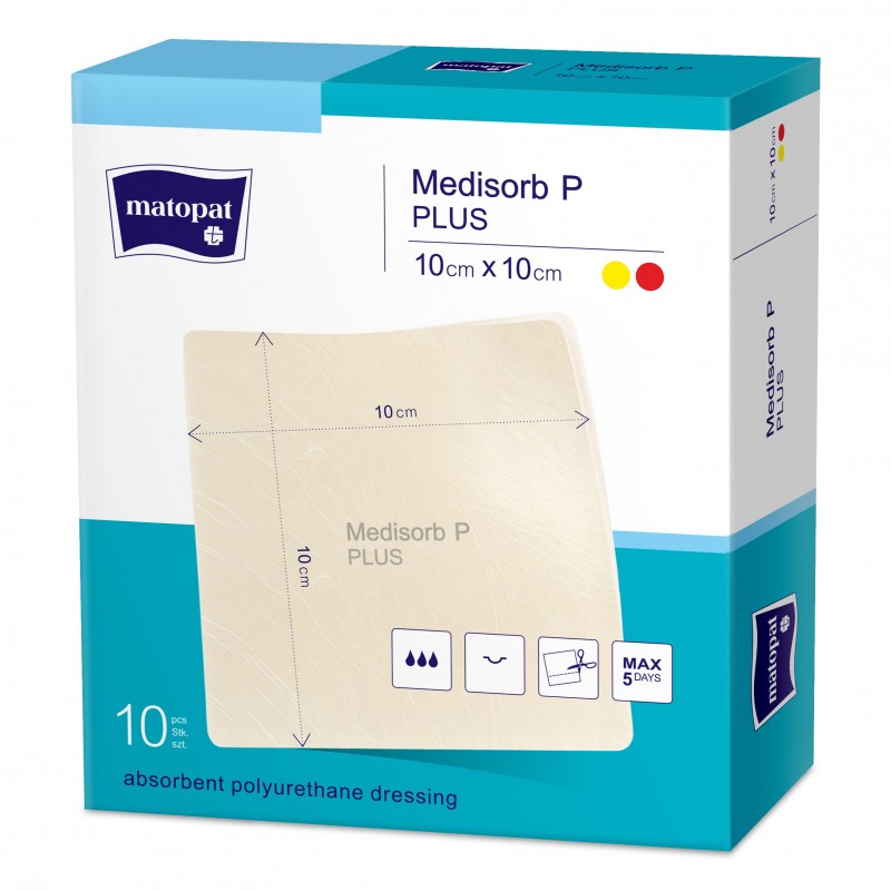 Opatrunek poliuretanowy Medisorb P PLUS 10 szt.