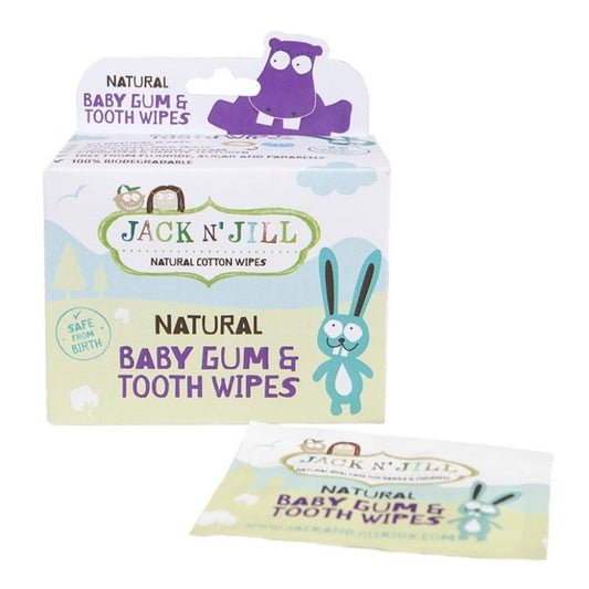 Naturalne chusteczki do mycia dziąseł niemowląt Jack N' Jill 25 szt.