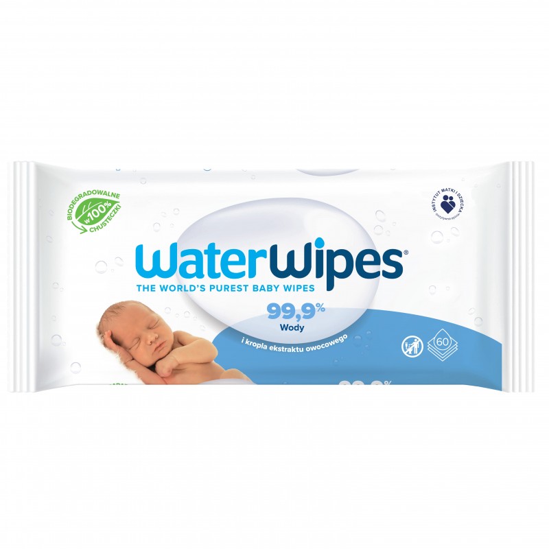 Chusteczki nawilżane WaterWipes BIO nasączone wodą