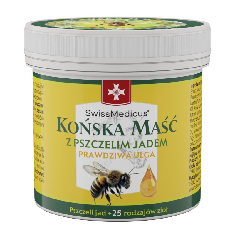 Maść końska SwissMedicus z jadem pszczelim 150 ml
