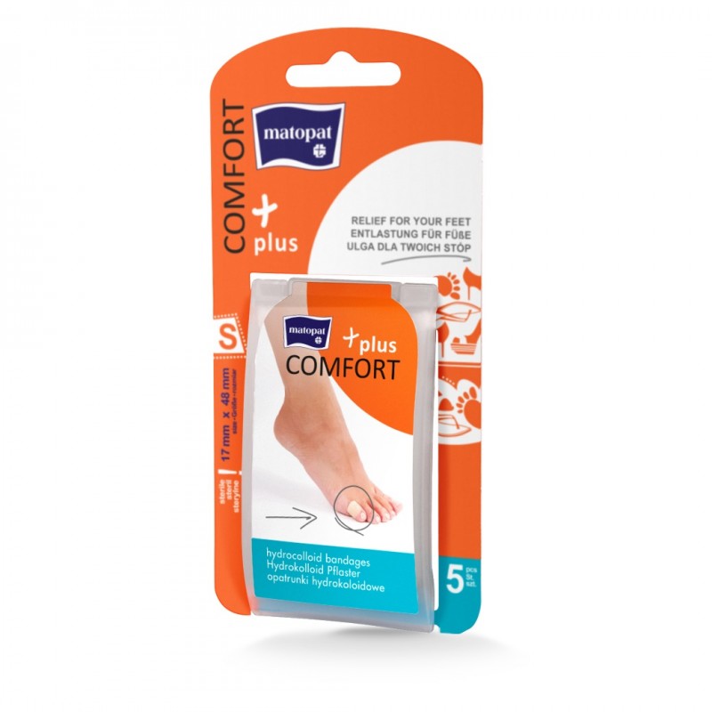 Matopat COMFORT PLUS Hydrokoloidowe plastry na pęcherze 5 szt.