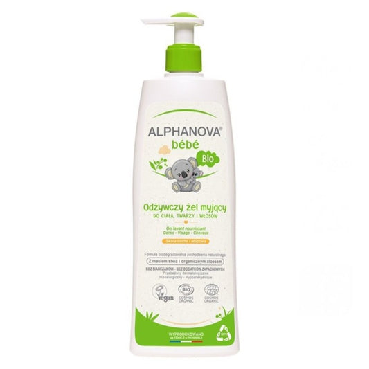 Odżywczy żel myjący 3w1 Alphanova Bebe 500 ml